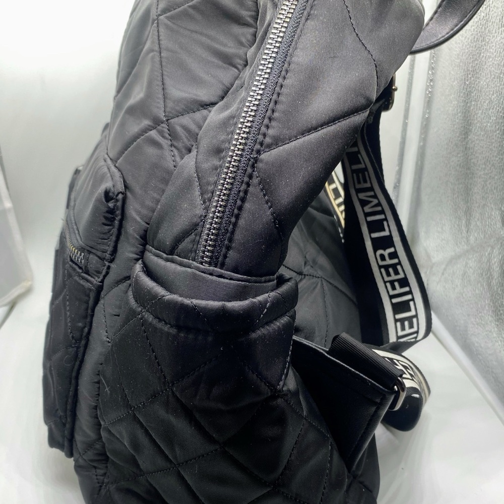 Limelife By Alcone Quilted Black Backpack Designer View 5